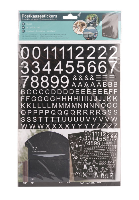 Brevlådestickers Vit